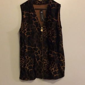 De Sentino Animal print Vest NEW -TAGGED Size M